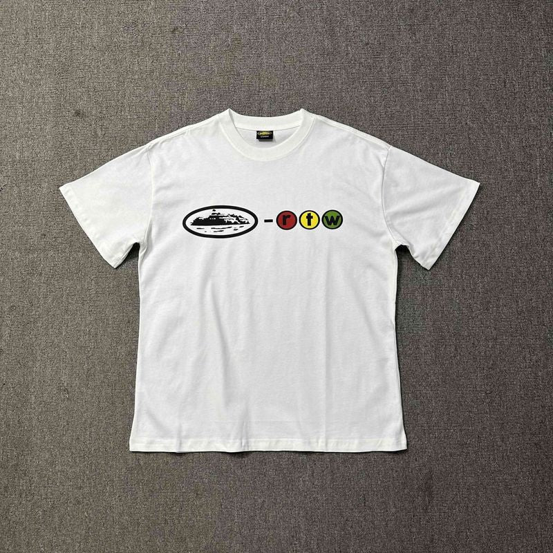 Corteiz Logo Letter Print Crew Neck Short Sleeve T‑Shirt Unisex