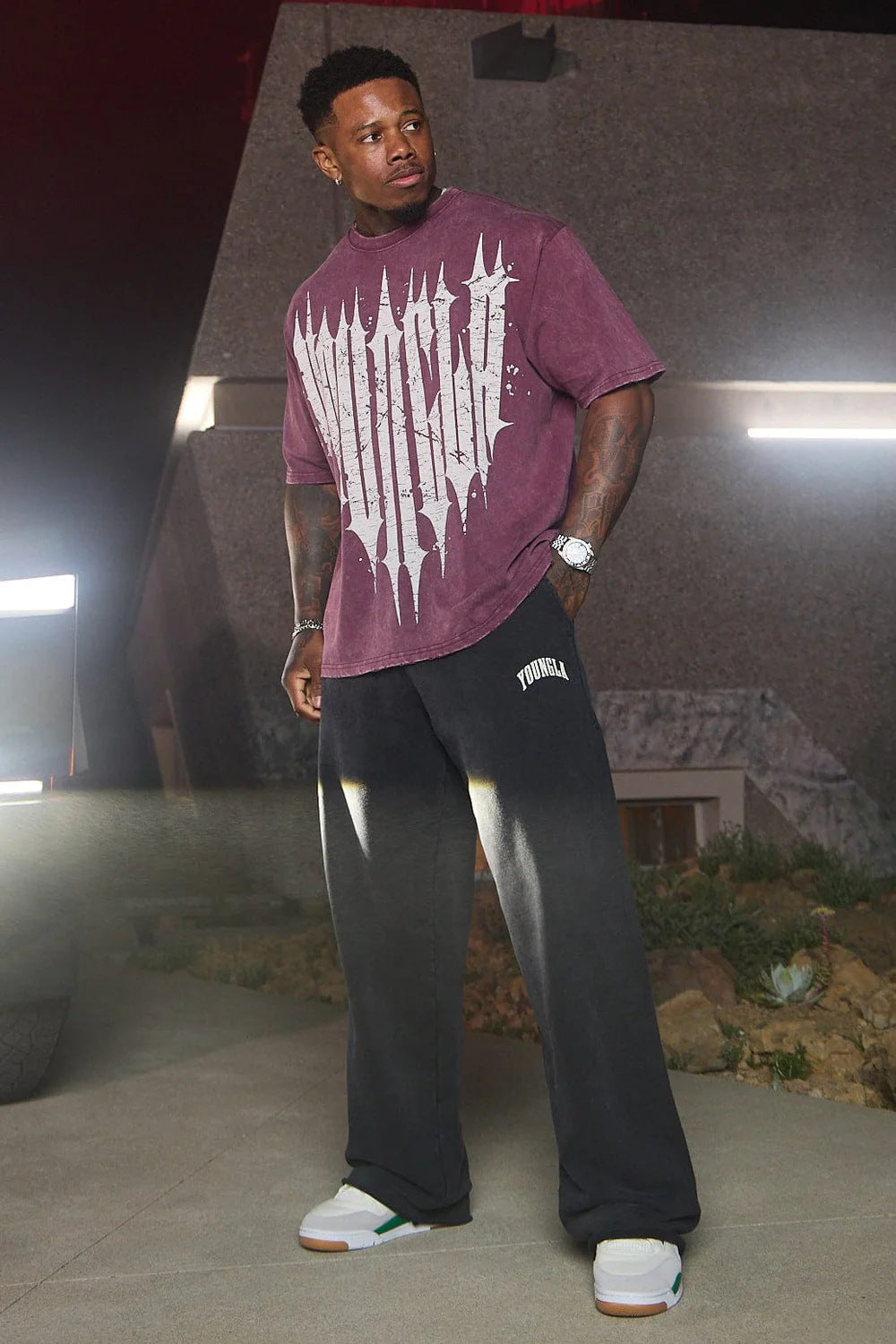 YOUNGLA 2088 New Wave Baggy Sweats