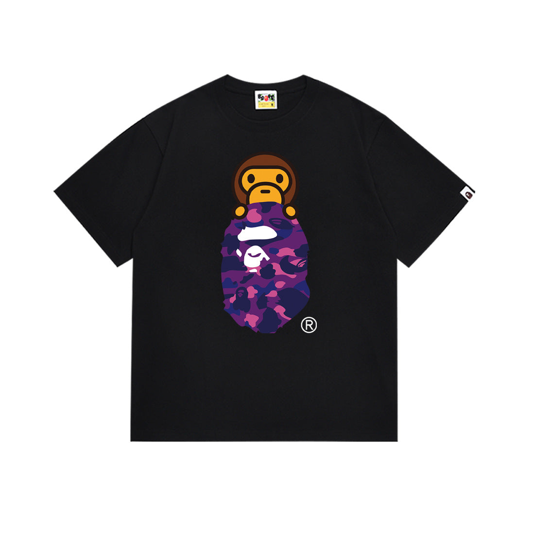 BAPE Ape Head Graphic Print Short Sleeve Tee Streetwear Unisex