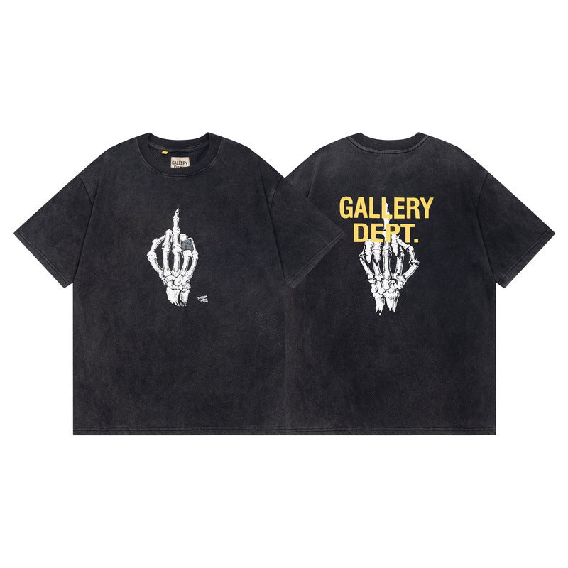 Gallery Dept Vintage Washed Graphic Short Sleeve Tee Streetwear Unisex