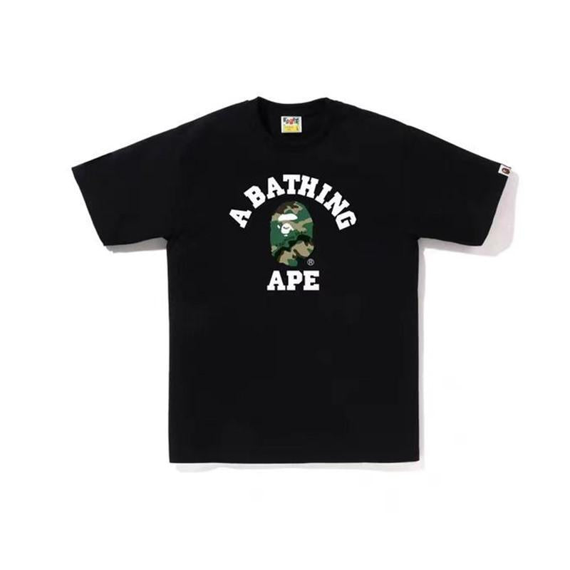 Bape Camo Ape Head Print Graphic Short Sleeve Tee Streetwear Unisex