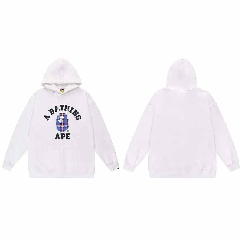 BAPE Hoodie Baby Milo Ape Head Multi Graphic Street Fleece Pullover