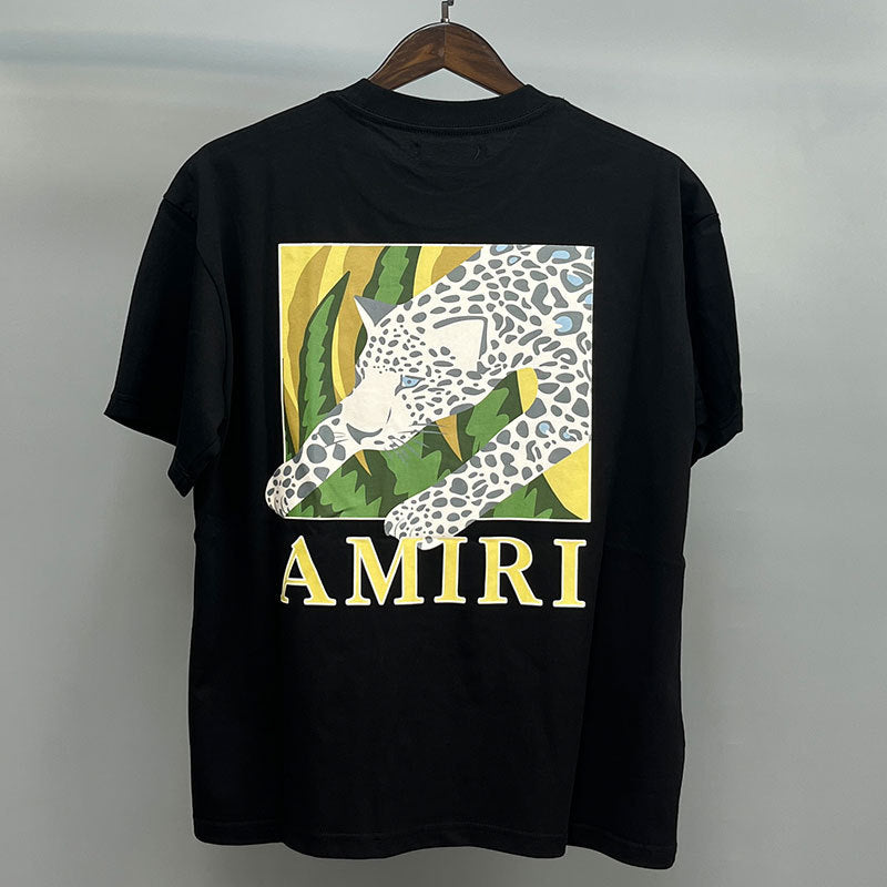 Amiri Multi‑Style Letter Logo Graphic Oversized Tee Streetwear Unisex