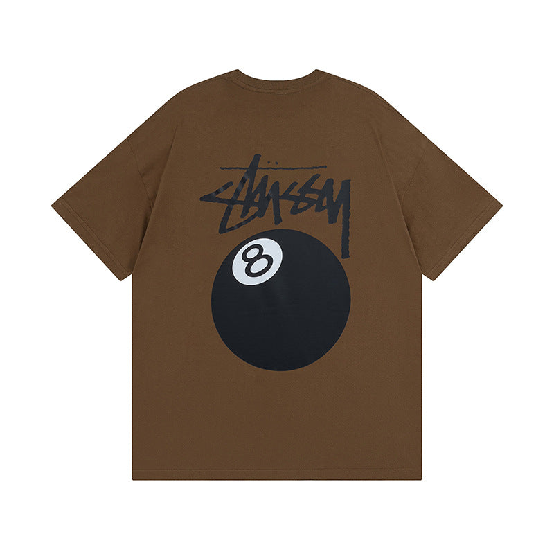 Stussy Dice 8 Ball Logo Print Oversized Tee Multi‑Style