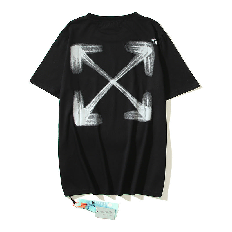 Off-White Arrow Graphic Print Short Sleeve Tee Streetwear Unisex