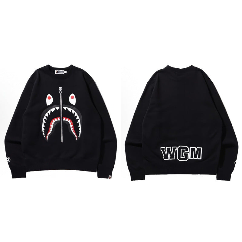 Bape Camo Ape Head Graphic Washed Oversized Crewneck Streetwear