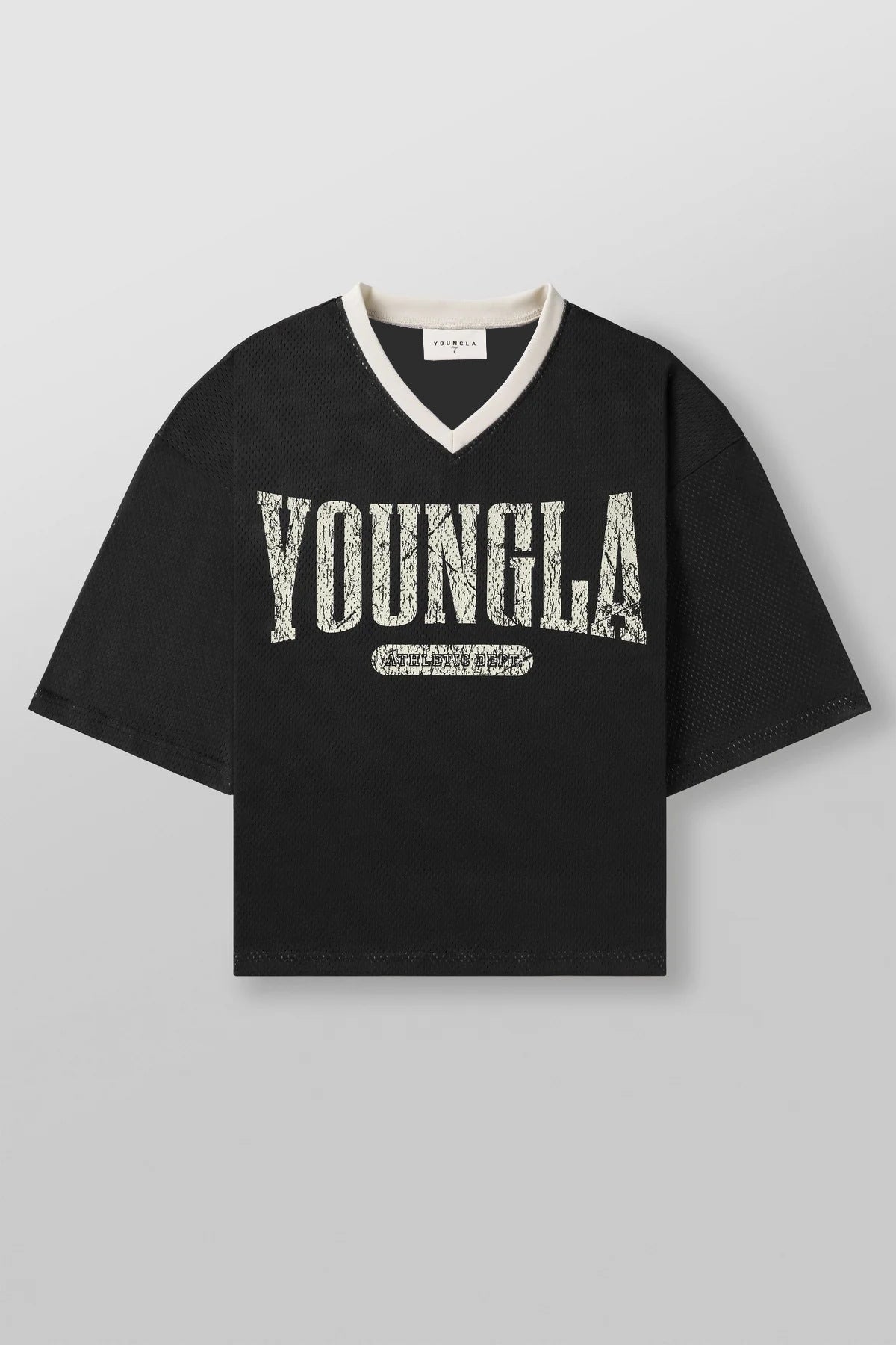 YOUNGLA 4187 Varsity Football Cropped Jersey