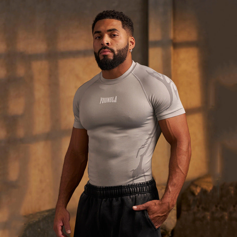 YOUNGLA 4067 Gothic Compression Tees