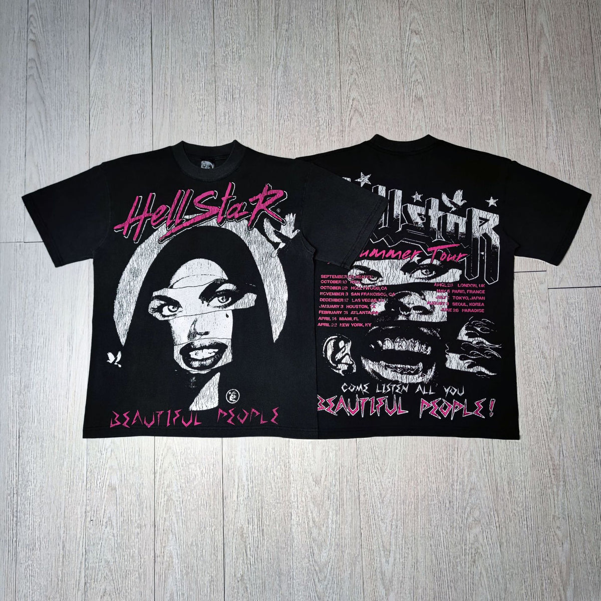 Hellstar Multi‑Vintage Graphic Oversized Tee Streetwear Unisex
