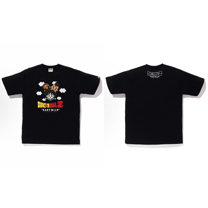 BAPE Ape Head Shark Print Loose Casual Unisex Short Sleeve T-Shirt