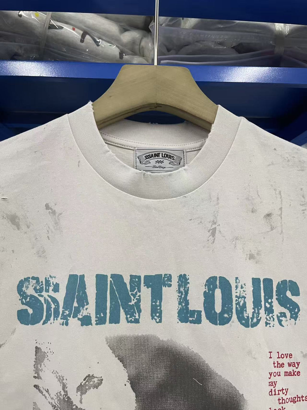 SSSAINT LOUIS Cartoon Graphic Washed Distressed Sleeveless Tank Top