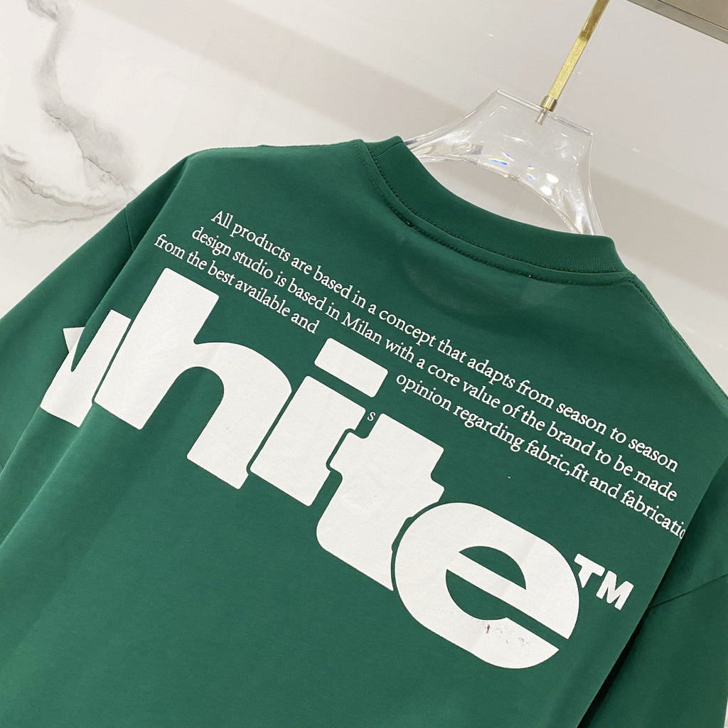 Off-White Large Letter Graphic Crew Neck Short Sleeve T Shirt