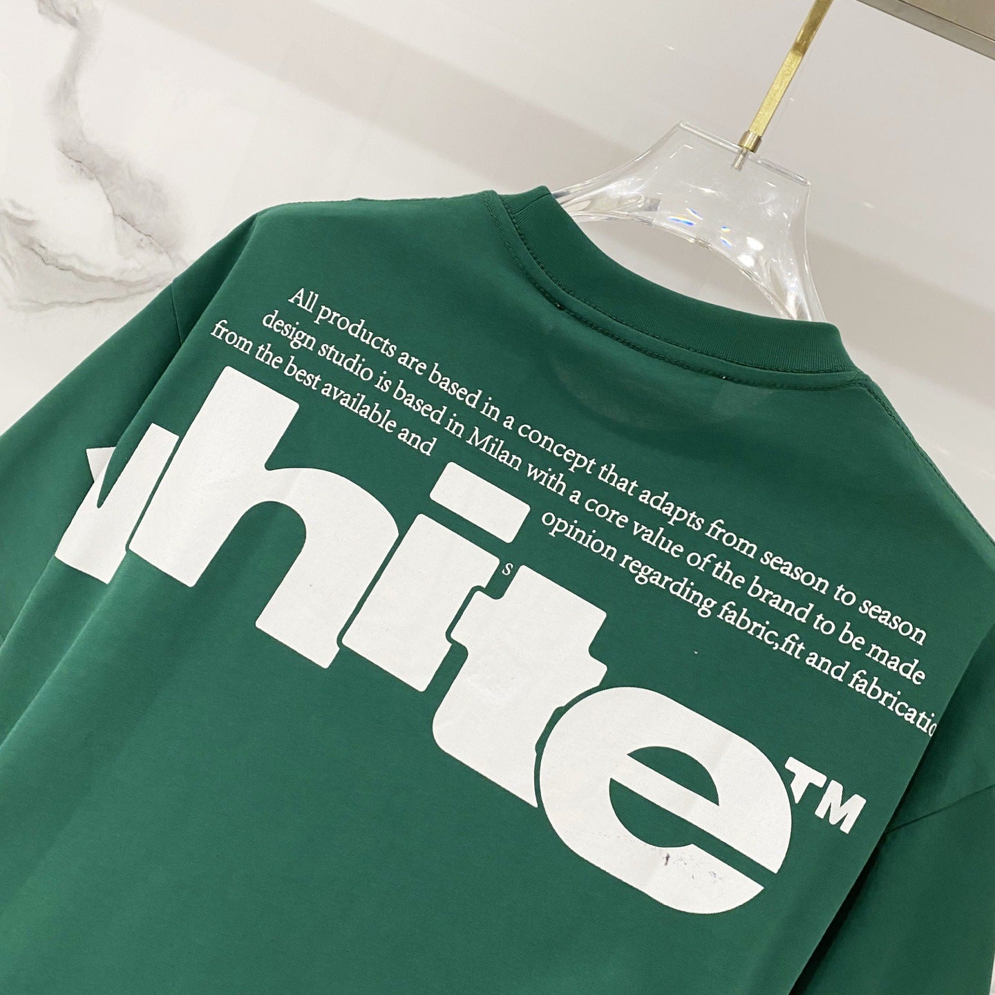 Off-White Large Letter Graphic Crew Neck Short Sleeve T Shirt