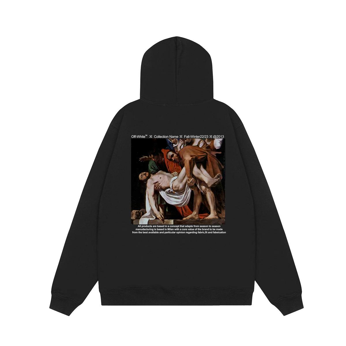 Off‑White Multi‑Arrow Abstract Graphic Oversized Hoodie Streetwear