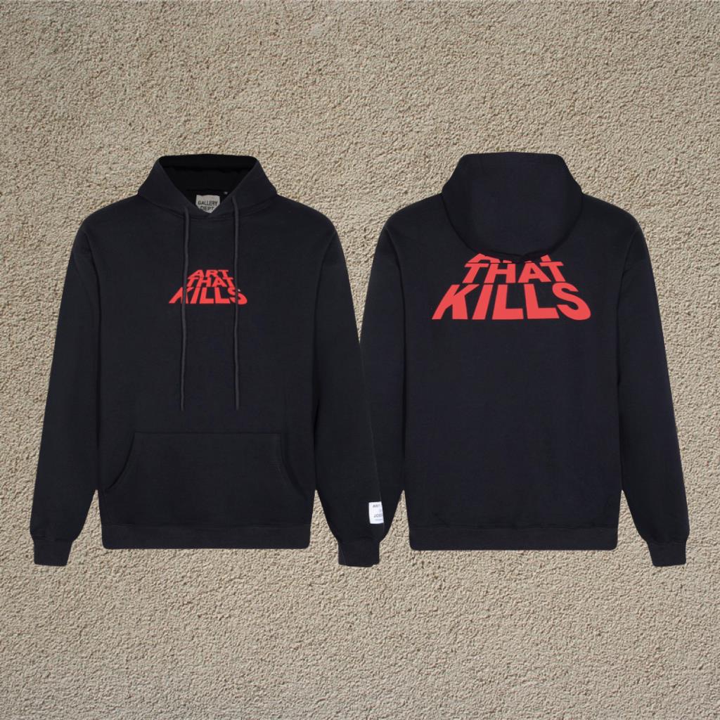 Gallery Dept Letter Print Hoodie Loose Couple Streetwear Sweatshirt