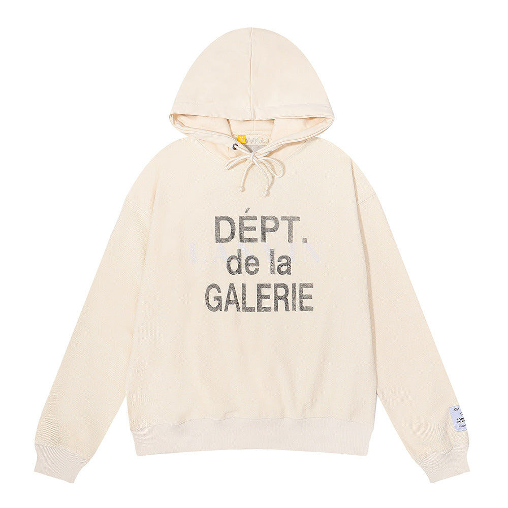 Gallery Dept Hollywood Letter Graphic Print Hoodie Streetwear Unisex