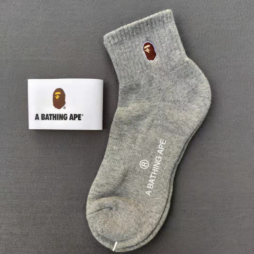 BAPE Ape Head Embroidered Socks