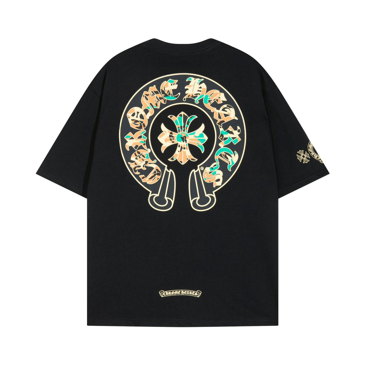Chrome Hearts Multi‑Cross Graphic Oversized Tee Streetwear Unisex