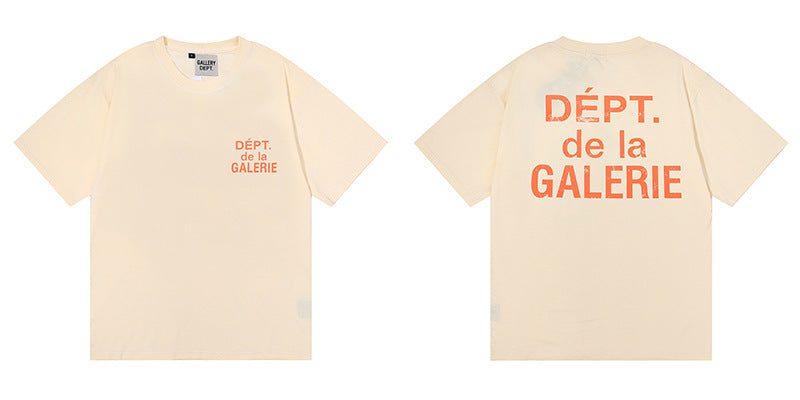 Gallery Dept Tie Dye Washed Graffiti Print Crew Neck T‑Shirt Unisex