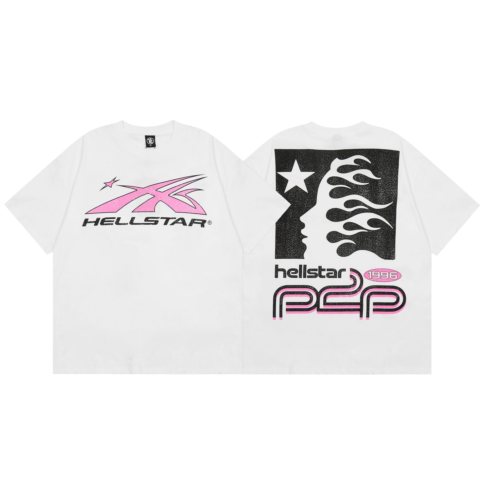 Hellstar Multi‑Graphic Print Crew Neck Short Sleeve Tee Unisex