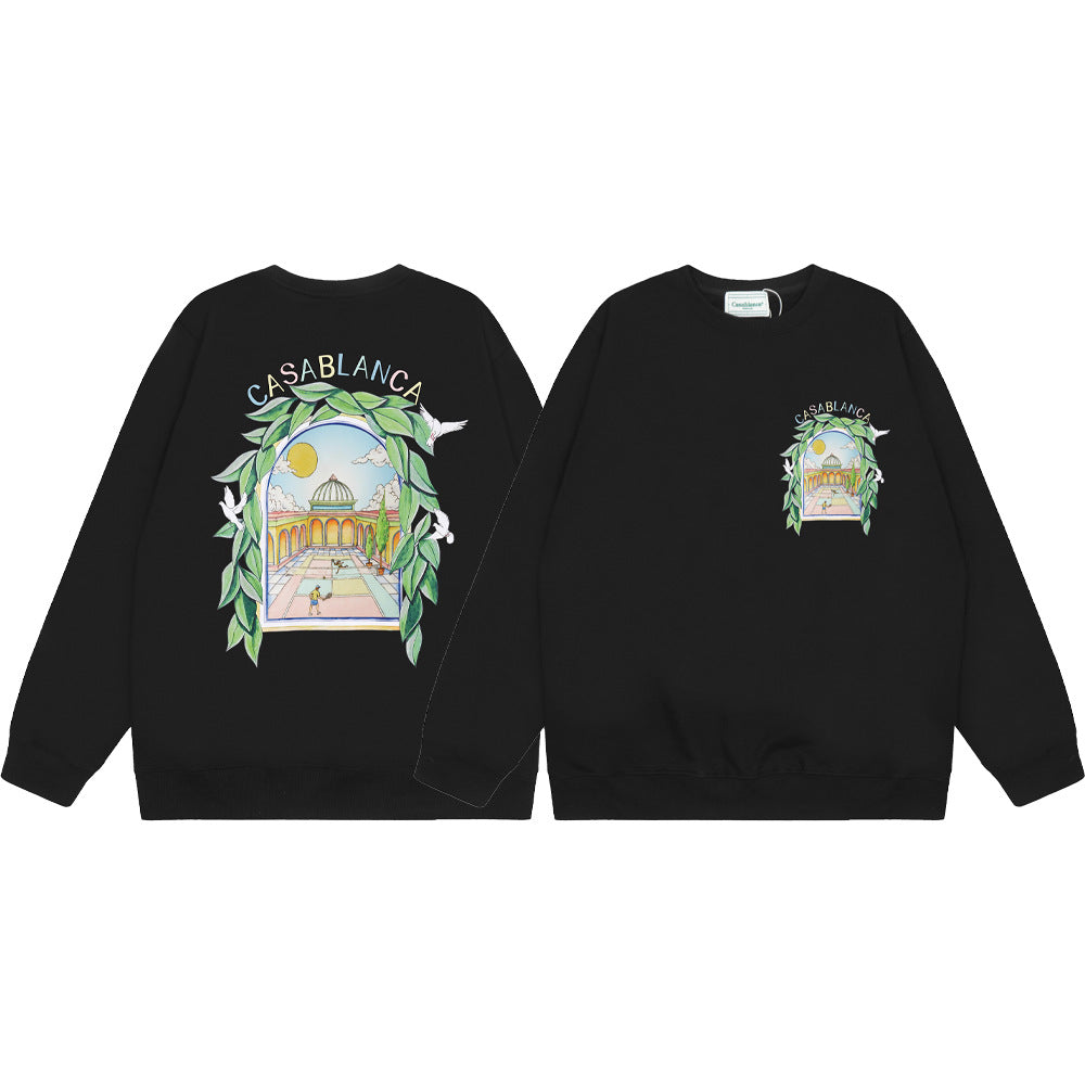 Casablanca Crewneck Sweatshirt Multi Graphic Tennis Club Pullover