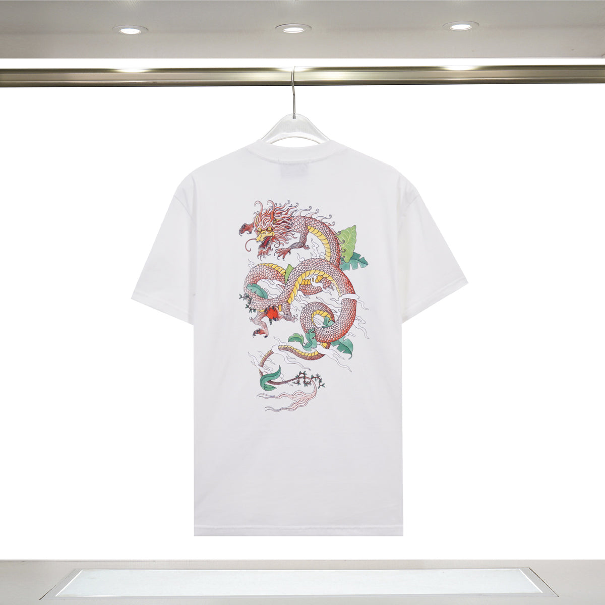 Casablanca Art Graphic Print Loose Unisex Short Sleeve T-Shirt