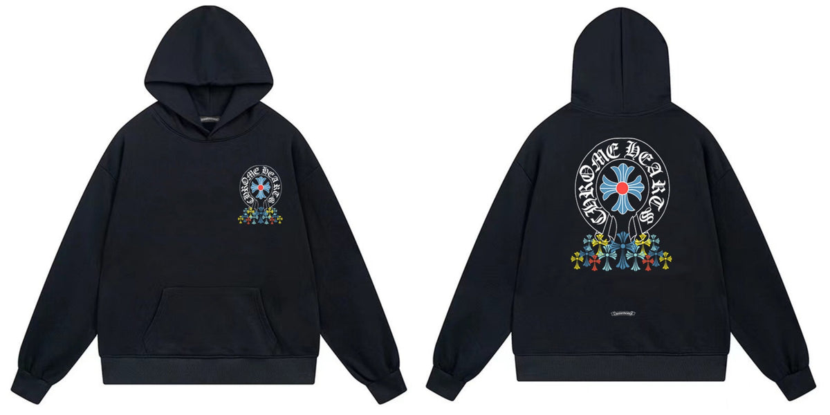 Chrome Hearts Cross Horseshoe Hoodie Vintage Goth Streetwear Pullover