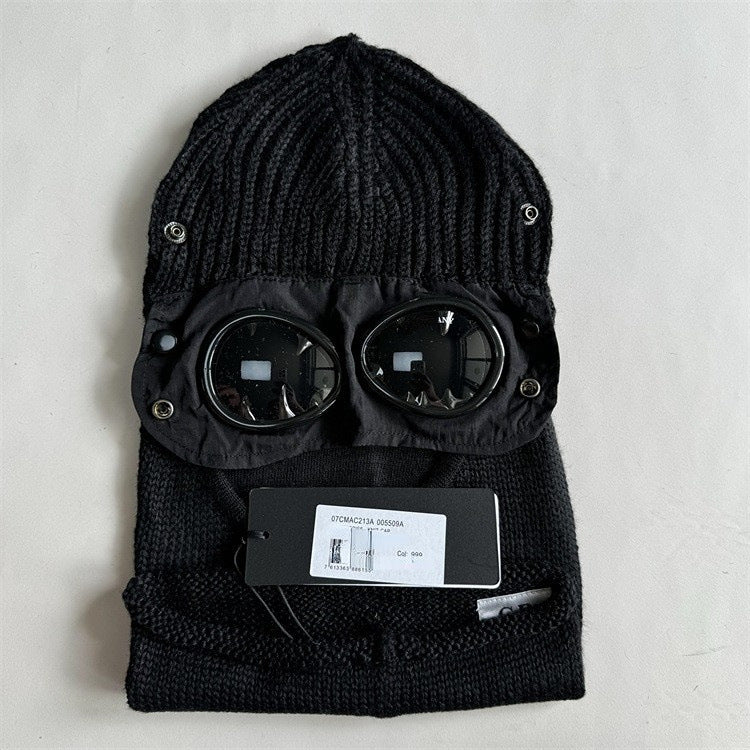 C.P Extrafine Merino Wool Goggle Balaclava, Goggle & Lens Side Beanie