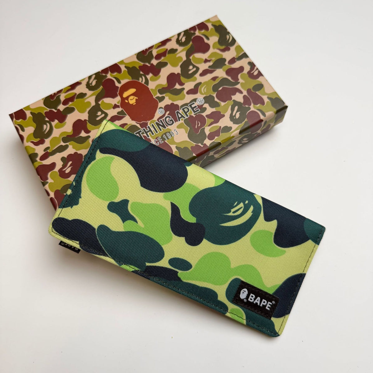 BAPE Ape Head ABC Camo Long Wallet