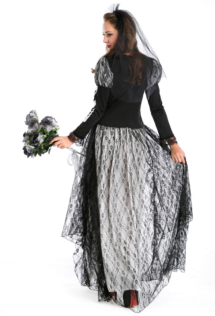 Halloween Men & Women Vampire Skeleton Gothic Cosplay Couple Sets
