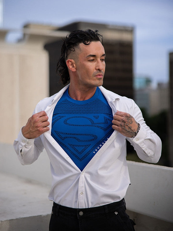 YOUNGLA 4117 Superman Compression Tees
