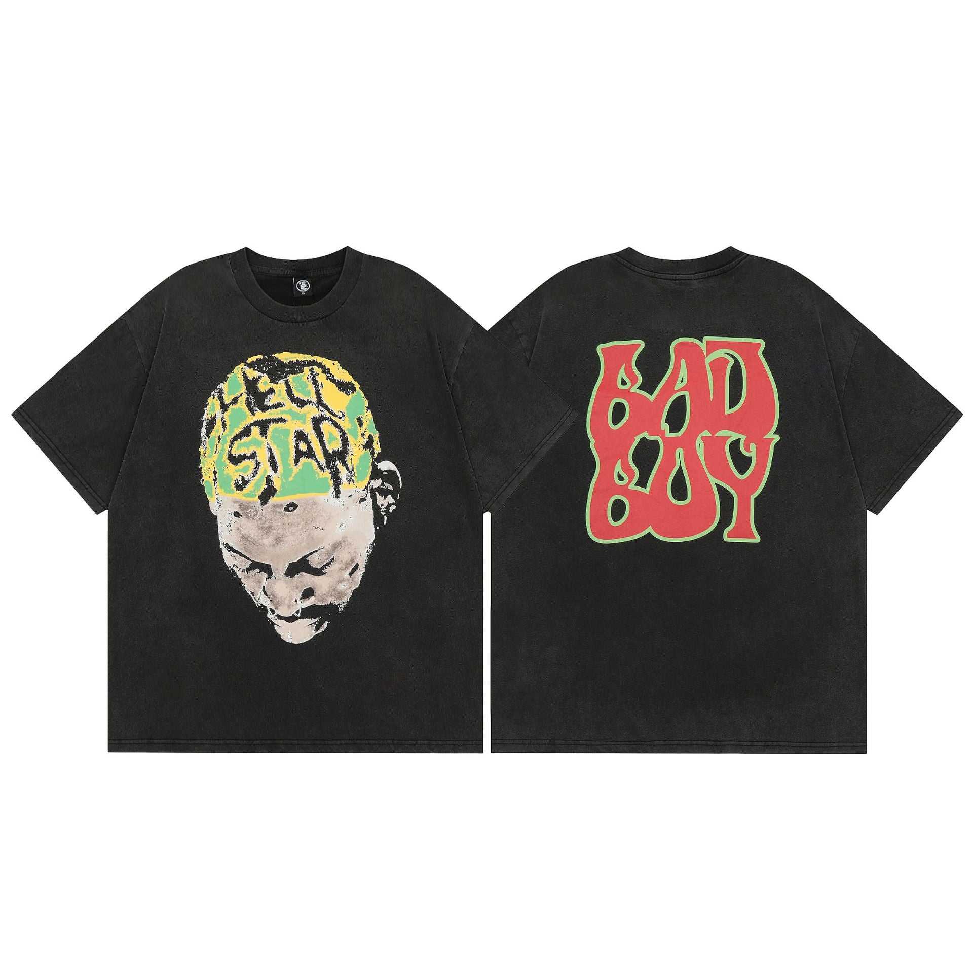 Hellstar Multi‑Graphic Print Crew Neck Short Sleeve Tee Unisex