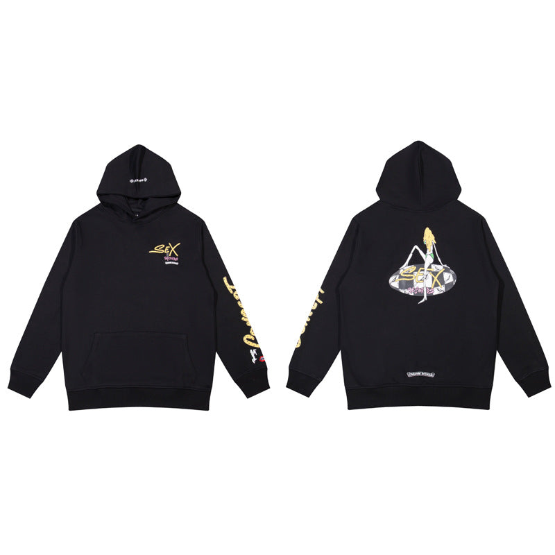 Chrome Hearts Multi‑Cross Graphic Oversized Hoodie Streetwear Unisex