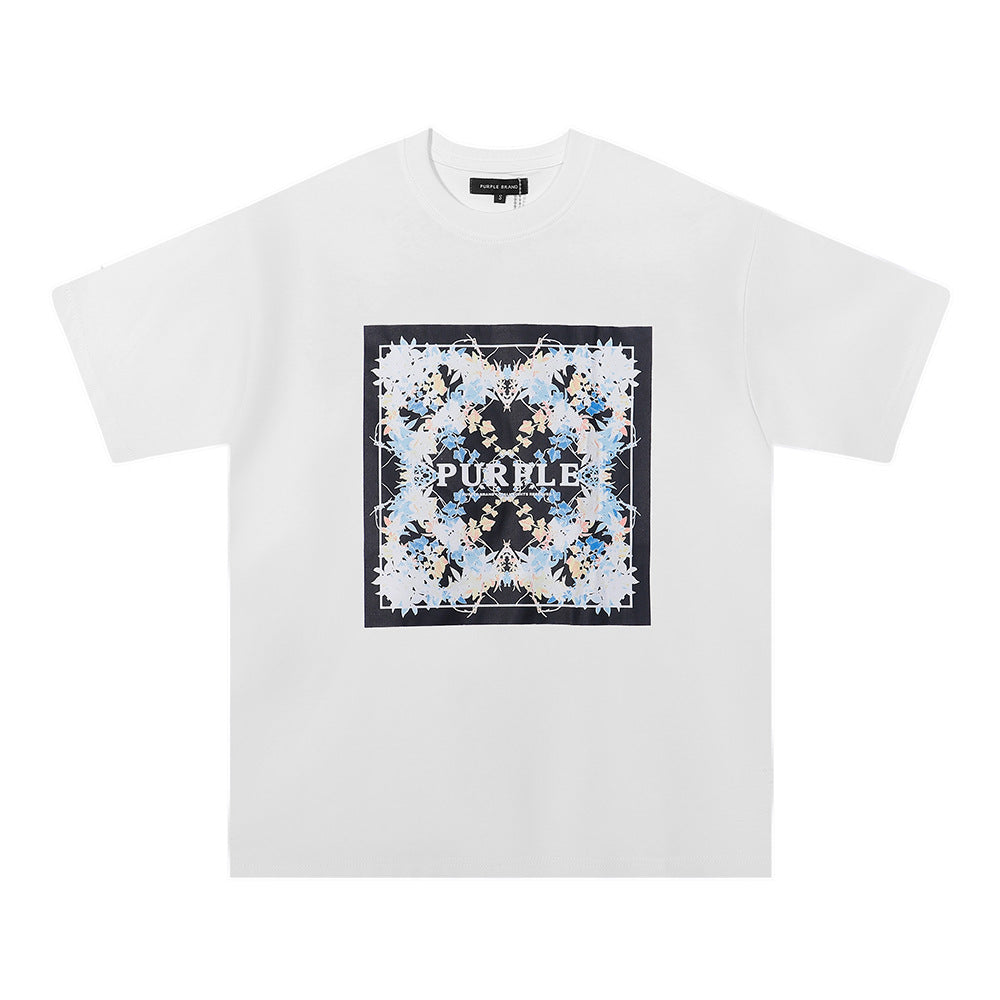 Purple Brand Multi‑Graphic Ink Wash Print Oversized Tee Multi‑Style