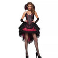 Halloween Women Gothic Vampire Witch Devil Cosplay Costume Party Dress Set