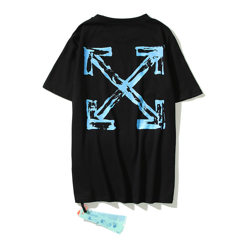 Off White Arrow Graphic Print Short Sleeve Tee Streetwear Unisex
