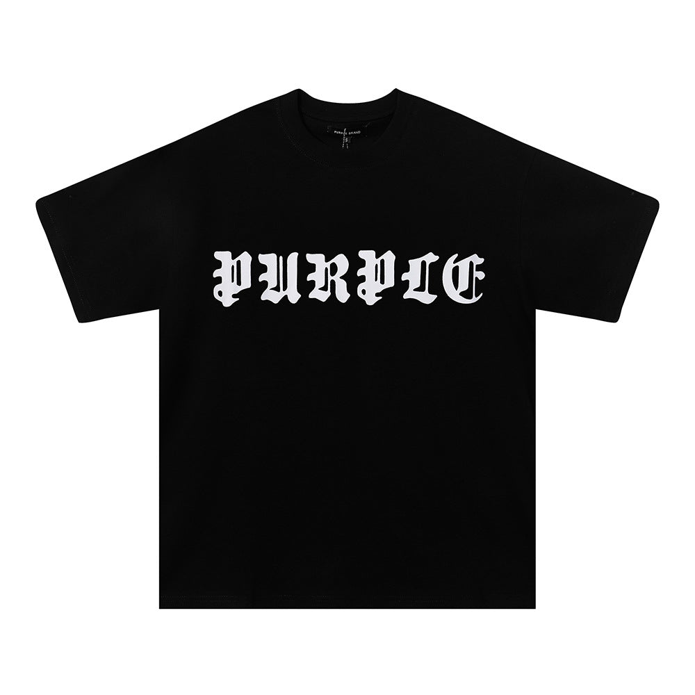 Purple Brand Multi‑Graphic Ink Wash Print Oversized Tee Multi‑Style