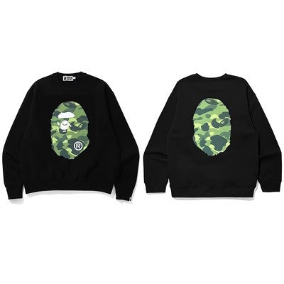 Bape Camo Ape Head Graphic Oversized Crewneck Streetwear Unisex