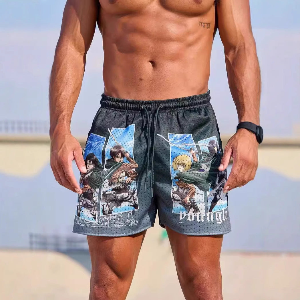 YOUNGLA 1126 AOT© x YLA Mesh Shorts