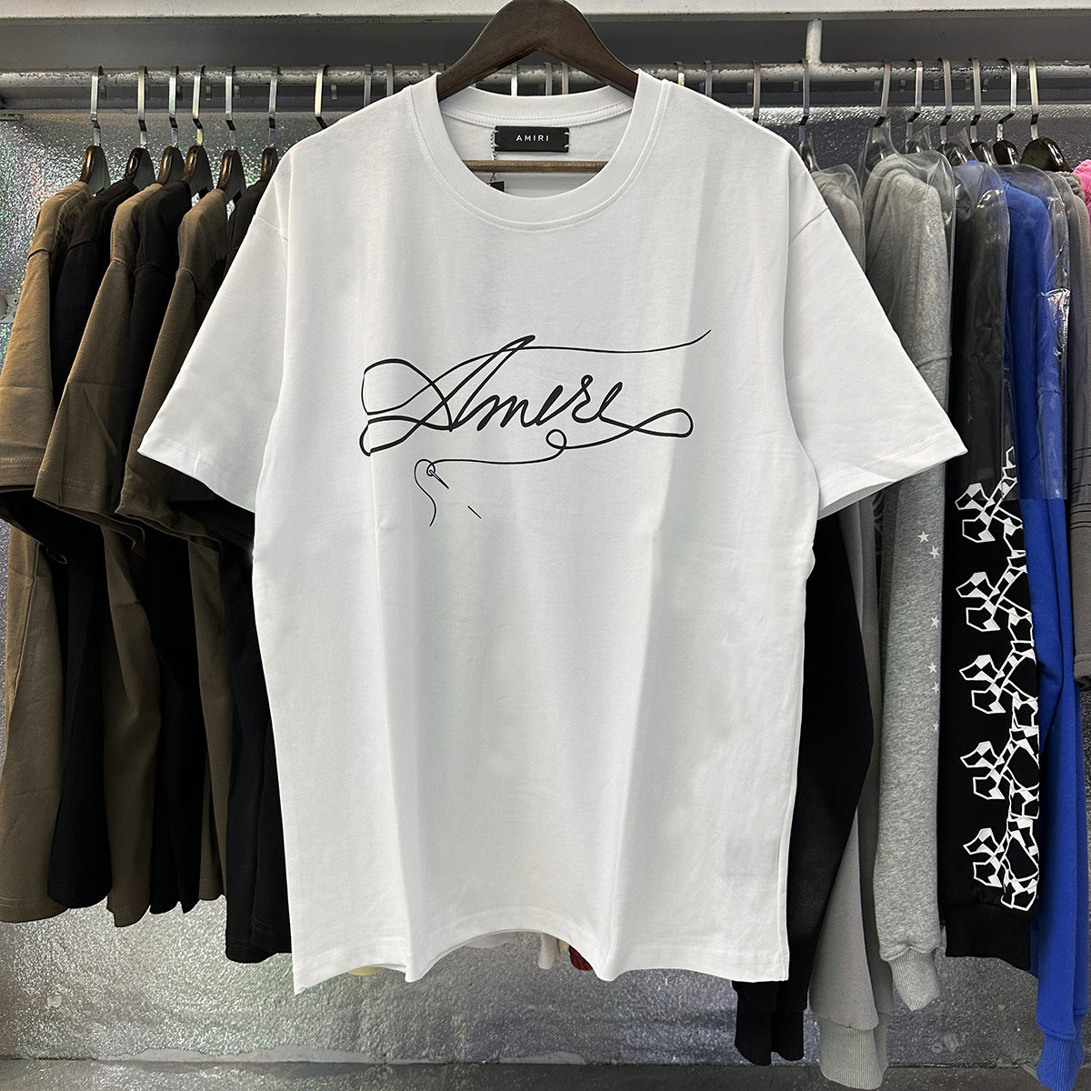 Amiri Peace Dove Graphic Oversized Tee Streetwear Unisex