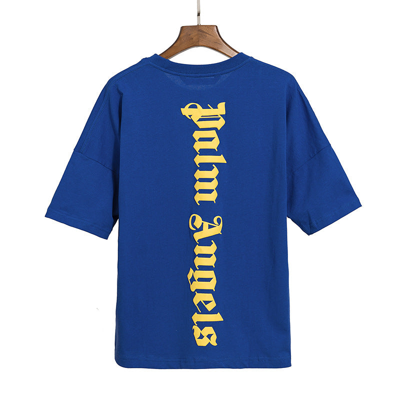 Palm Angels Teddy Bear Graphic Tee Loose Unisex Streetwear T-Shirt