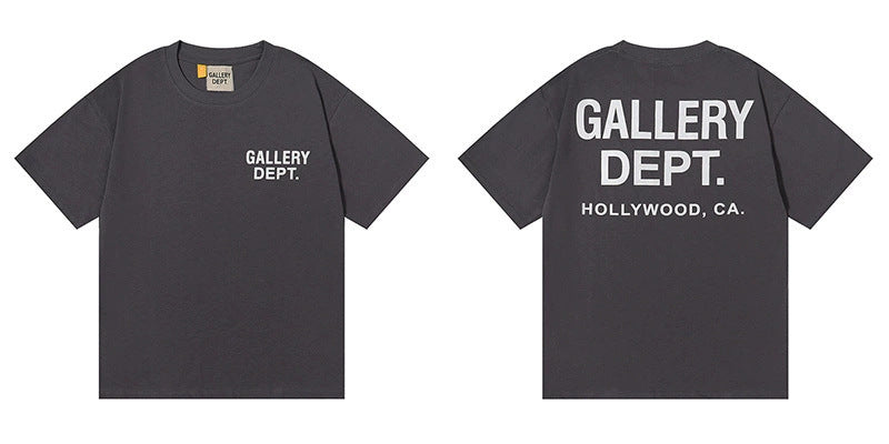 Gallery Dept Vintage Washed Graphic Short Sleeve Tee Streetwear Unisex