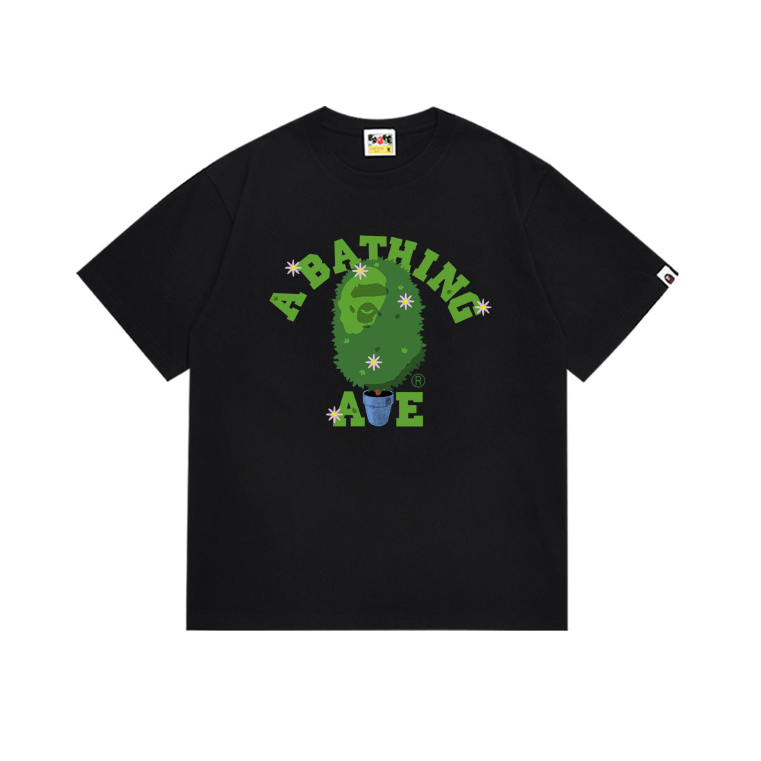 Bape Maneki Neko Ape Head Graphic Oversized Tee Streetwear Unisex