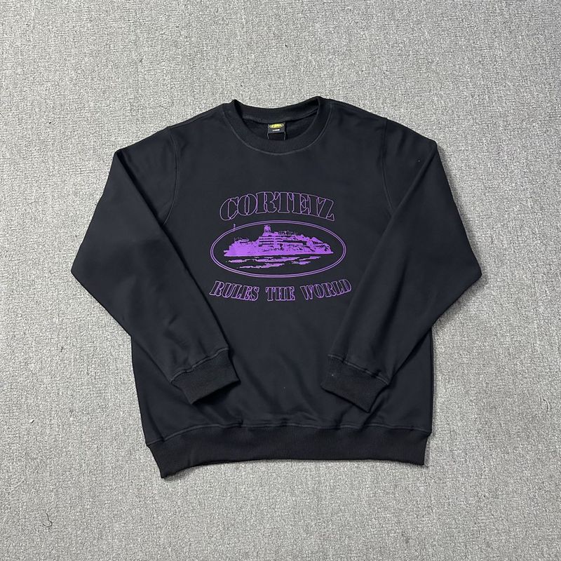 Corteiz Island Letter Graphic Oversized Crewneck Streetwear
