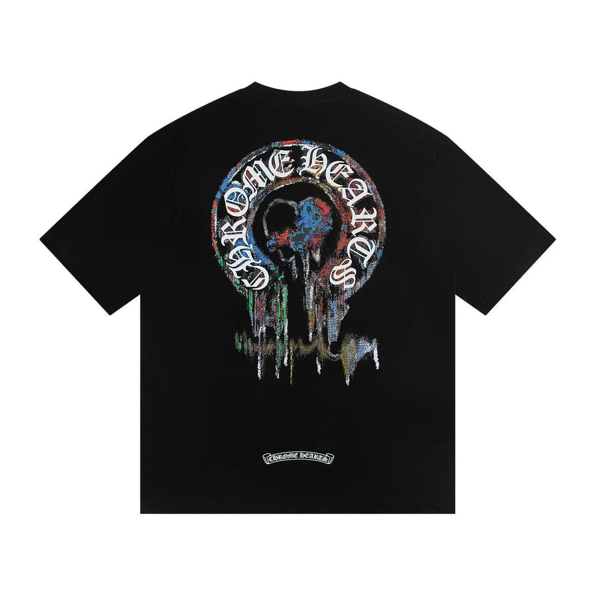 Chrome Hearts Horseshoe Cross Print Short Sleeve Tee Unisex