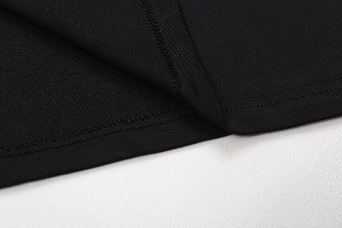 Tape Arrow Graphic Print Streetwear Crew Neck Short Sleeve T Shirt