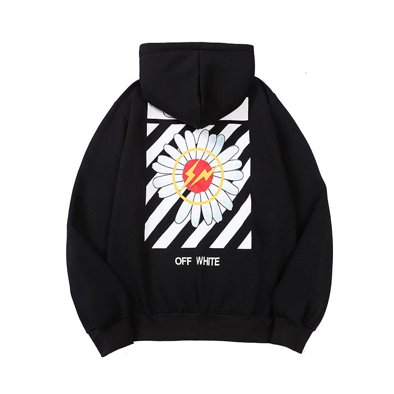 Off-White Arrow Graphic Print Hoodie Streetwear Unisex