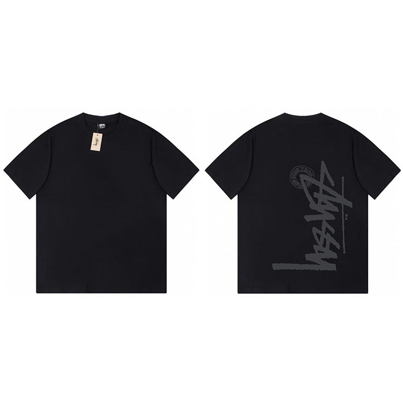 Stussy Graphic Print Collection Loose Casual Short Sleeve T-Shirt