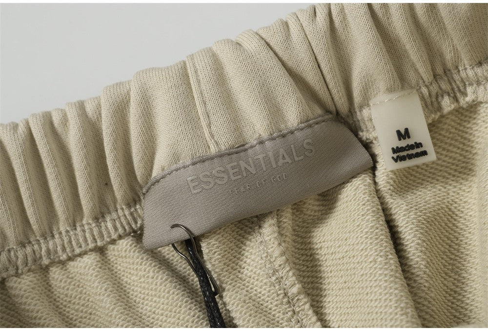 Fear Of God Essentials Flocked Logo Drawstring Straight Leg Sweatpants
