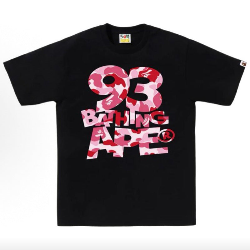 Bape Multi‑Graphic Ape Head Oversized Tee Streetwear Unisex